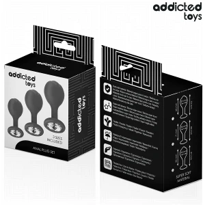 ADDICTED TOYS - ZESTAW 3 ZATYCZEK ANALNYCH Z BIÅ»UTERIÄ